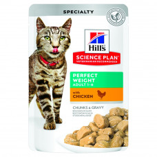 Вологий корм для котів для зниження ваги Hills Science Plan Adult Perfect Weight 85 г (курка)