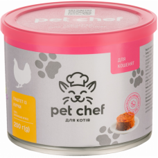 М'ясний паштет для кошенят Pet Chef 200 г (курка)