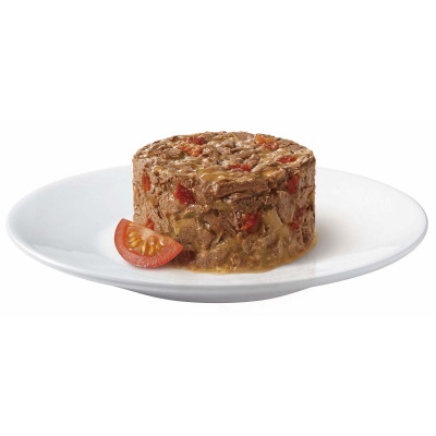 Вологий корм для котів Gourmet Gold Savoury Cake Beef & Tomatoes 85 г (яловичина та томати)
