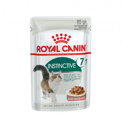 Вологий корм для літніх котів Royal Canin Instinctive Gravy 7+ pouch 85 г, 3+1 шт у подарунок (домашня птиця) Вологий корм для літніх котів Royal Canin Instinctive Gravy 7+ pouch 85 г, 3+1 шт у подарунок (домашня птиця)