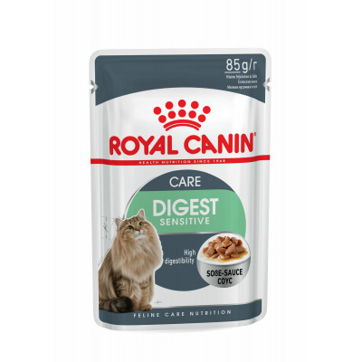 Вологий корм для котів з чутливим травленням Royal Canin Digest Sensitive pouch 85 г (домашня птиця)