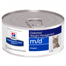 Вологий корм для котів, при цукровому діабеті Hills Science Plan Feline m/d 156 г (домашня птиця)