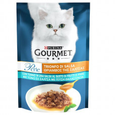 Вологий корм для котів Gourmet Perle pouch 85 г (тунець міні філе)