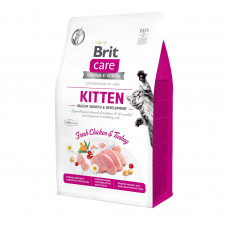 Сухий корм для кошенят Brit Care Cat GF Kitten HGrowth & Development 400 г (курка і індичка)