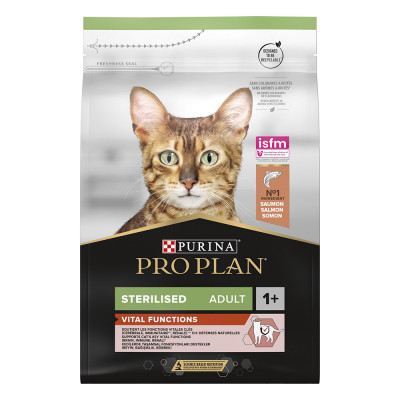 Сухой корм для стерилизованных кошек Pro Plan Sterilised Salmon 3 кг (лосось)