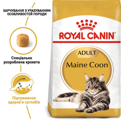 Сухий корм для котів породи мейн-кун Royal Canin Maine Coon Adult | 2 кг + 12 шт х 85 г паучів + інтерактивна годівничка Сухий корм для котів породи мейн-кун Royal Canin Maine Coon Adult | 2 кг + 12 шт х 85 г паучів + інтерактивна годівничка