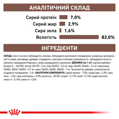 Вологий корм для котів, при захворюваннях шлунково-кишкового тракту Royal Canin Gastro Intestinal Moderate Calorie pouch 85 г (домашня птиця)