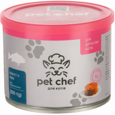 М'ясний паштет для дорослих котів Pet Chef 200 г (риба)