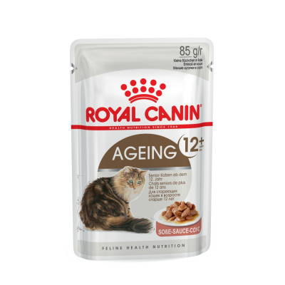 Вологий корм для літніх котів Royal Canin Ageing 12+ pouch 85г, 3+1 шт у подарунок (домашня птиця) Вологий корм для літніх котів Royal Canin Ageing 12+ pouch 85г, 3+1 шт у подарунок (домашня птиця)