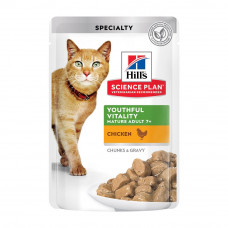 Вологий корм для котів Hills Science Plan Mature Adult 7+ Senior Vitality 85 г - курка