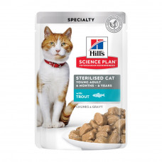 Вологий корм для котів Hill's Science Plan Sterilised pouch 85 г - тріска