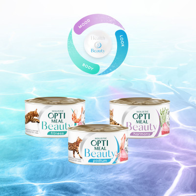Влажный корм для кошек Optimeal Beauty Harmony 70 г (тунец) Влажный корм для кошек Optimeal Beauty Harmony 70 г (тунец)