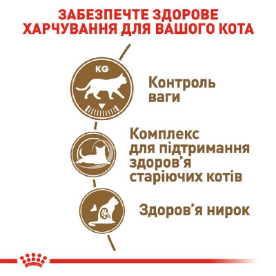 Сухий корм для літніх стерилізованих котів Royal Canin Sterilised Ageing 12+, 2 кг (домашня птиця) Сухий корм для літніх стерилізованих котів Royal Canin Sterilised Ageing 12+, 2 кг (домашня птиця)