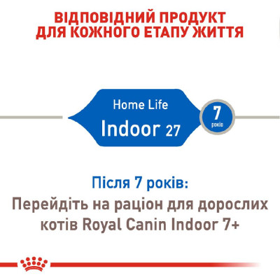 Сухий корм для котів, які живуть в приміщенні Royal Canin Indoor 27 | 1,6 кг + 400 г у подарунок (домашня птиця) Сухий корм для котів, які живуть в приміщенні Royal Canin Indoor 27 | 1,6 кг + 400 г у подарунок (домашня птиця)
