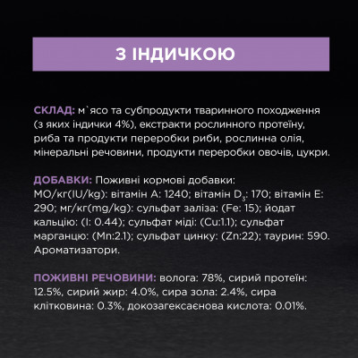 Вологий корм пауч для кошенят Pro Plan Junior Turkey 85 г (індичка) Вологий корм пауч для кошенят Pro Plan Junior Turkey 85 г (індичка)