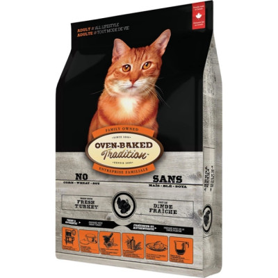 Сухий корм Oven-Baked Tradition Cat Adult 1,13 кг - індичка Сухий корм Oven-Baked Tradition Cat Adult 1,13 кг - індичка