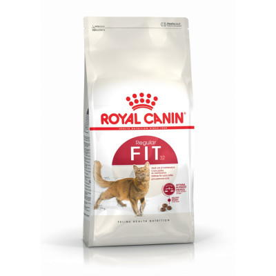 Сухий корм для дорослих домашніх і вуличних котів Royal Canin Fit 32 |10+2 кг у подарунок (домашня птиця)