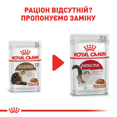 Вологий корм для літніх котів Royal Canin Ageing 12+, 85 г (домашня птиця)