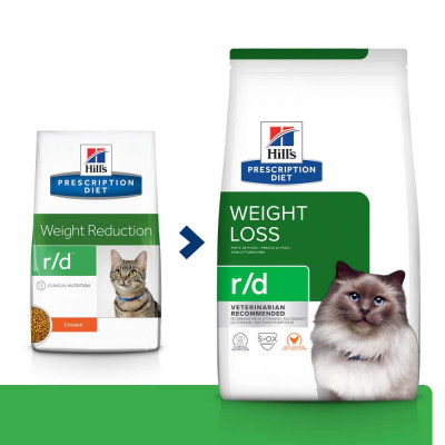 Сухий корм для котів Hills Prescription Diet r/d Weight 3 кг - курка Сухий корм для котів Hills Prescription Diet r/d Weight 3 кг - курка