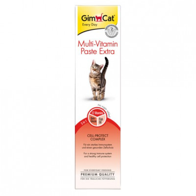 Ласощі для котів GimCat Multi-Vitamin Paste Extra 200 г (мультивітамін)