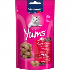 Ласощі для котів Vitakraft Yums 40 г (качка та бузина)