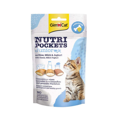Вітамінні ласощі для кошенят GimCat Nutri Pockets 60 г (повсякденний)
