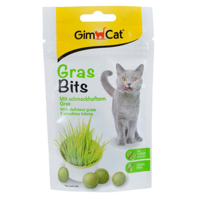 Ласощі для котів GimCat Gras Bits 40 г (трава)