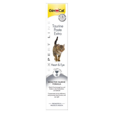 Лакомство для кошек GimCat Expert Line, Taurine Paste 50 г (для глаз и сердца)