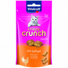 Ласощі для котів Vitakraft Crispy Crunch подушечки 60 г (м’ясо птахів)