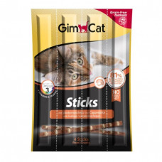 Ласощі для котів GimCat м'ясні палички grain-free 4 шт. (лосось та гребінці)
