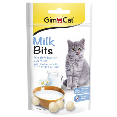 Ласощі для котів GimCat Milk Bits 40 г (молоко)