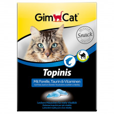 Ласощі для котів GimCat Topinis 180 шт. (форель)