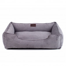 Лежак для котів Harley and Cho «Dreamer Gray» velvet розмір S 60 x 45 см (сірий) - cts