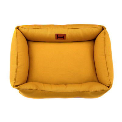 Лежак для котів Harley and Cho «Dreamer Mustard» розмір M 70 х 50 см (жовтий) - cts