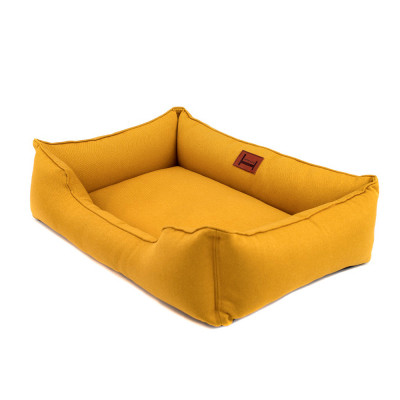 Лежак для котів Harley and Cho «Dreamer Mustard» розмір M 70 х 50 см (жовтий) - cts