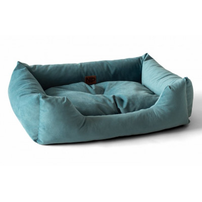 Лежак Noble Pet Dominic 70 х 50 х 22 см (бірюзовий) - cts