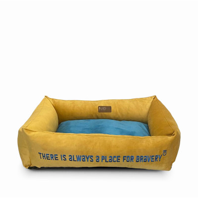 Лежак для котов Noble Pet Albert Bravery 70 х 50 х 22 см (жёлтый) Лежак для котов Noble Pet Albert Bravery 70 х 50 х 22 см (жёлтый)
