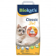 Наповнювач туалета для котів Biokat's Classic 3in1 10 л (бентонітовий)