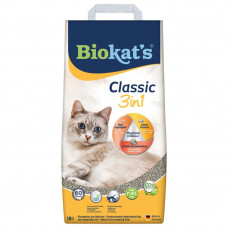Наповнювач туалета для котів Biokat's Classic 3in1 18 л (бентонітовий)