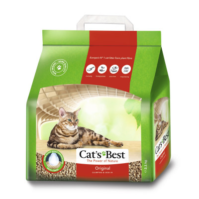 Наполнитель туалета для кошек Cat's Best «‎Original» 5 л / 2.1 кг (древесный)
