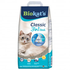 Наповнювач туалета для котів Biokat's Classic Fresh 3in1 Cotton Blossom 10 л (бентонітовий)