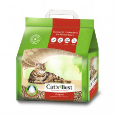 Наповнювач туалета для котів Cat's Best «Original» 10 л / 4.3 кг (деревинний)