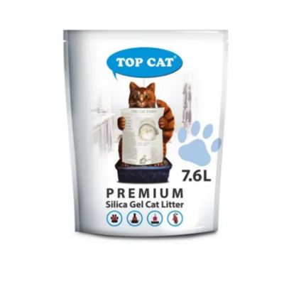 Наповнювач туалету для котів TOP CAT 7,6 L (силікагелевий)