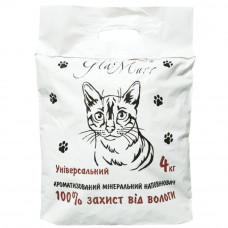 Наповнювач туалету для котів GlaMurr 4 кг (бентонітовий)