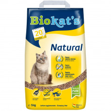 Наповнювач туалета для котів Biokat's Natural 5 кг (бентонітовий)