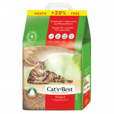 Наповнювач туалета для котів Cat's Best «Original» 10+2 л / 5.2 кг (деревинний)