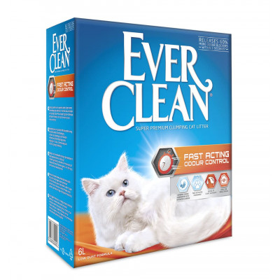 Наполнитель туалета для котов Ever Clean Fast Acting без ароматизатора 6 л (бентонитовый)