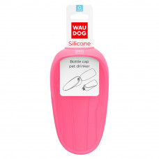 Поїлка-насадка на пляшку WAUDOG Silicone 16,5 х 9 см (рожева) - cts