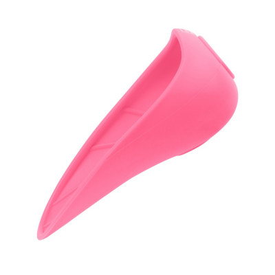 Поїлка-насадка на пляшку WAUDOG Silicone 16,5 х 9 см (рожева) - cts