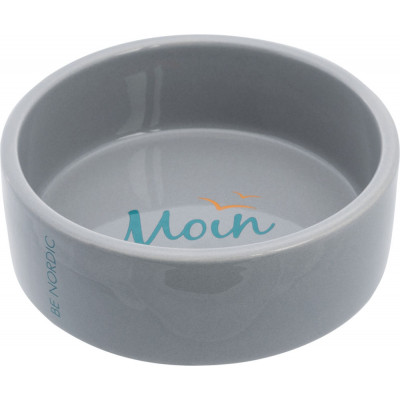 Миска Trixie керамическая BE NORDIC 1,4 л / 20 см (серая) - cts